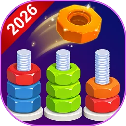 Ícone de Organize Porcas: Jogo de Cores